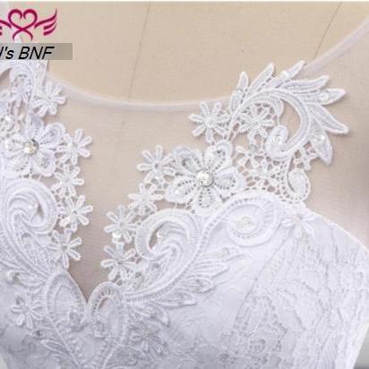 Lace Mermaid Wedding Dresses Pure White Vintage..