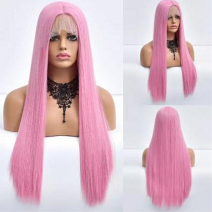 Straight Synthetic Cosplay 26 Inch Heat Resistant..