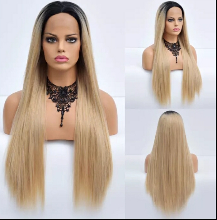 Straight Synthetic Cosplay 26 Inch Heat Resistant 13x4x1 T Part Hd Lace Frontal Wigs For Women